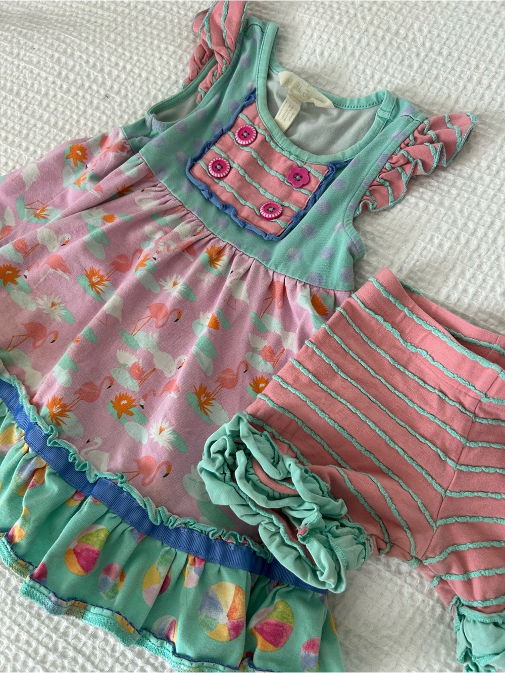 Girls Matilda Jane Set Dress and Shorts size 2